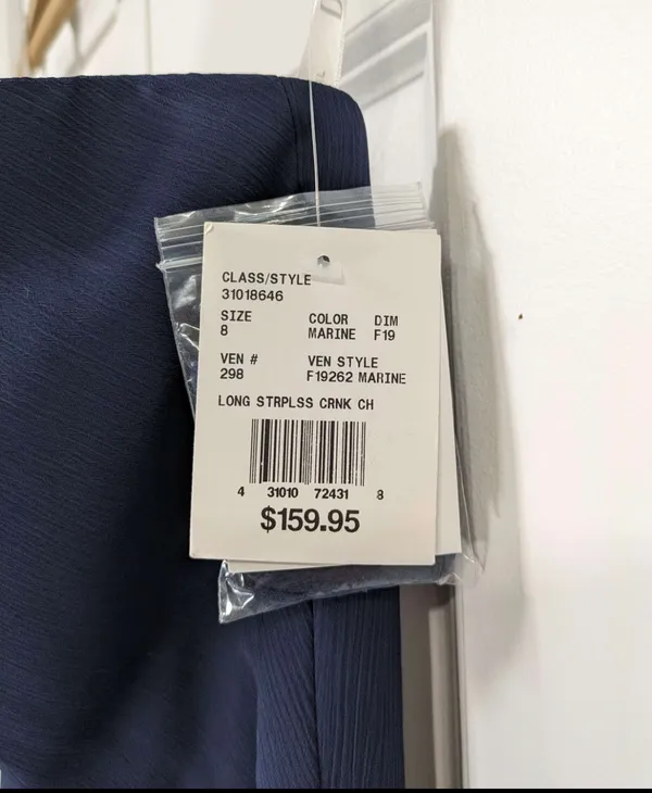 David's Bridal Navy Blue Dress - Image 5