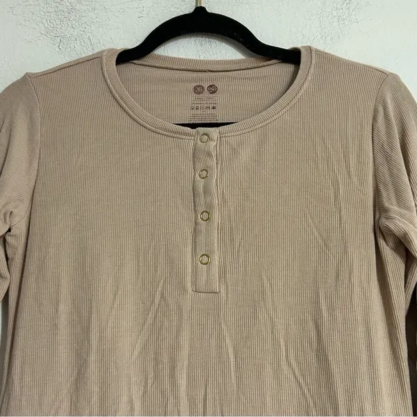 Kindred Bravely Riley Ribbed Bamboo Maternity & Nursing Nightgown Size Small - Image 6