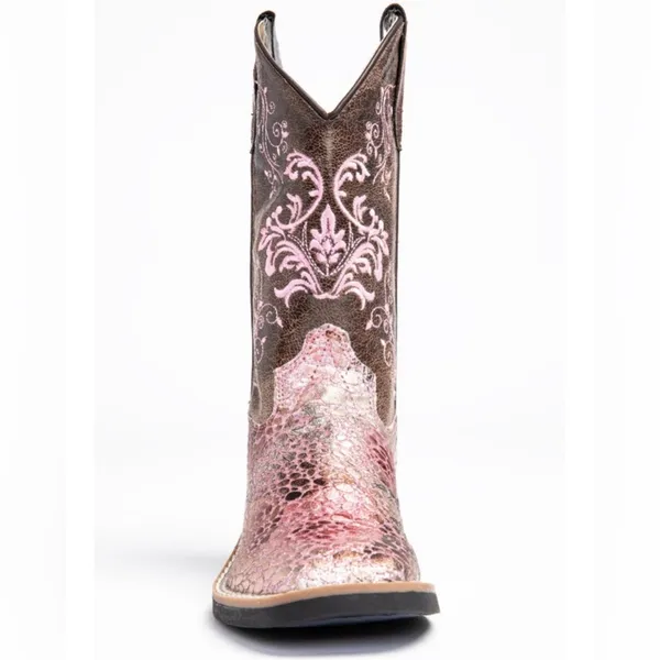 Shyanne Faux Leather Western‎ Boots - Square Toe size Size 5 - Image 8