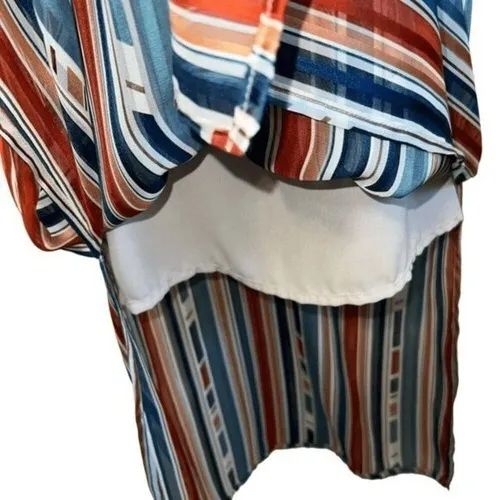 ASTR THE LABEL Multi Color Shift Dress Slits Tie Back EUC ‎ Size XS - Image 5