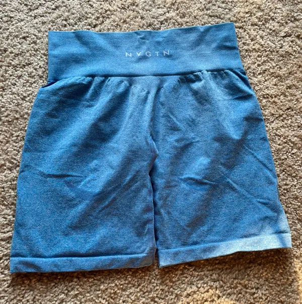 NVGTN Ocean Blue Contour Seamless Shorts - Image 4