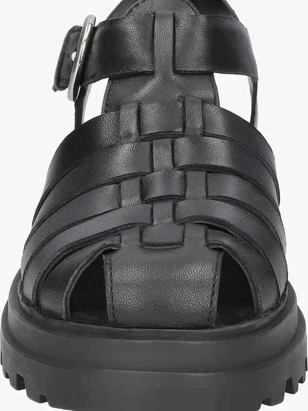 Bella Vita Sinclaire Fisherman chunky lug sole Sandals size 6.5 Black - Image 3