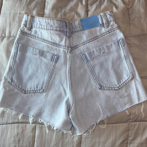 ZARA Denim Shorts High-Rise - Image 3