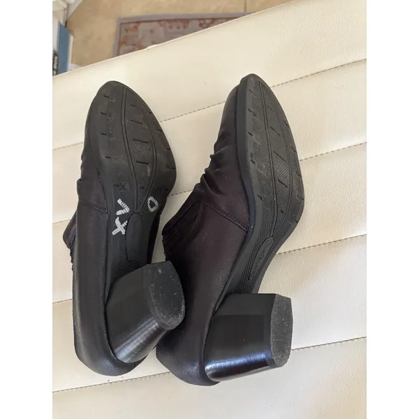 Baretraps‎ Reagen Womens 8M Black Ruched Slip On Block Heel Booties BTF18-10454 - Image 8