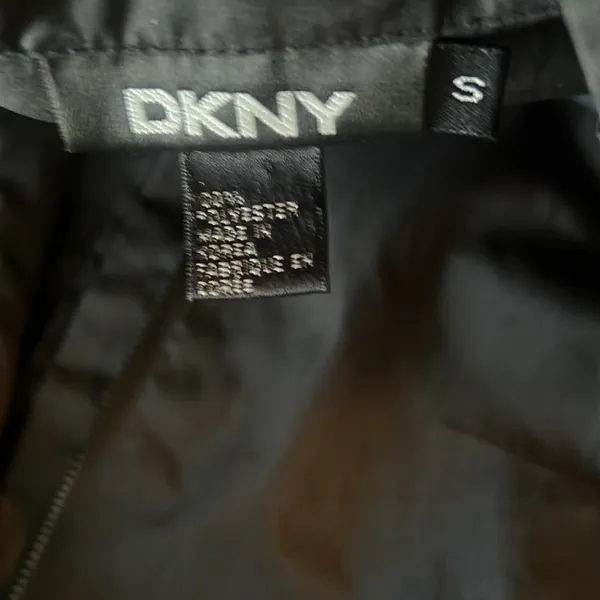 DKNY Vintage black nylon windbreaker zip up jacket - Image 6