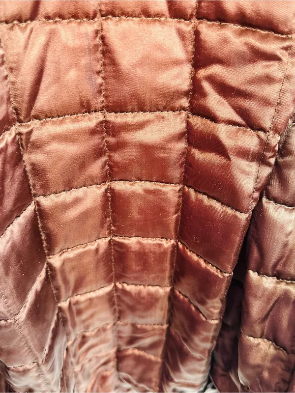 Andrew Marc Black Trench Coat with Brown Fur Collar - Image 12