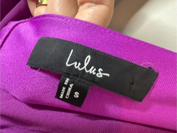 Lulus Celebration Time Purple Sleeveless Tiered Midi Dress purple small - Image 6