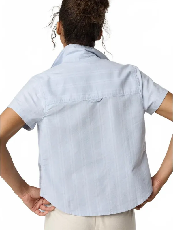 AE OFFLINE By Aerie Oxford Slim Short Sleeve Button Up Shirt American Eagle NWT - Image 2