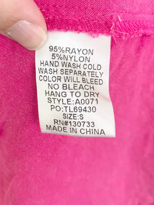 Umgee Hot Pink Ruffle Sleeve Collared Mini Shirt Dress S Small Barbiecore Boho - Image 9