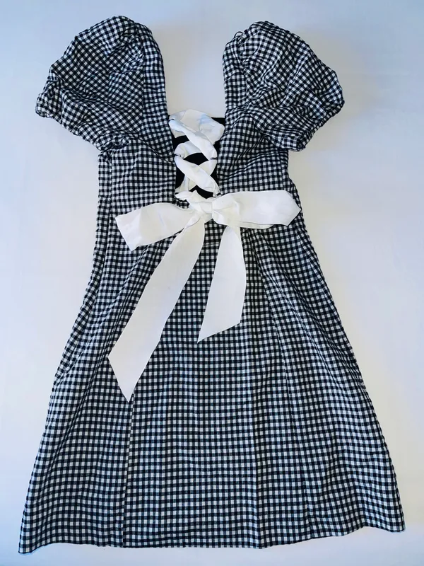 Zara Mini Gingham Dress - Image 7