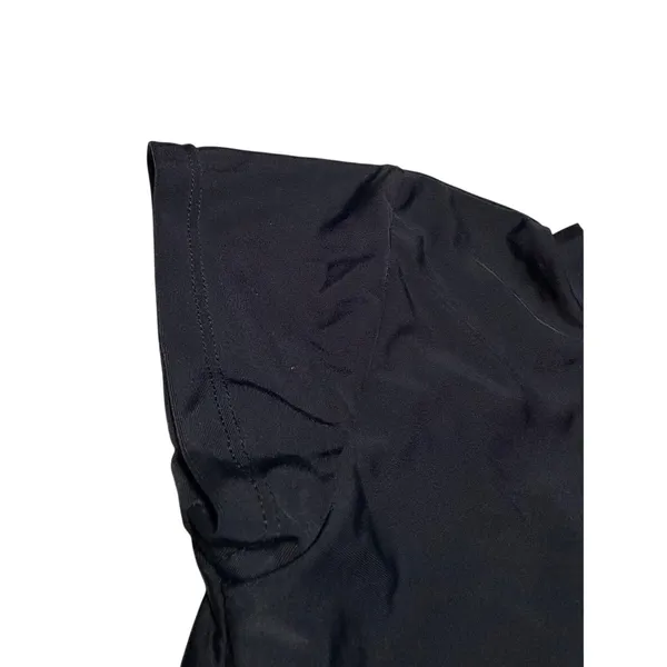 Black Short Sleeve Front Knot One Piece Swimsuit M 8 10 NWOT - Image 5