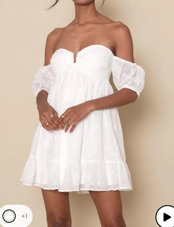 Lulus White Graduation Dress - Image 2