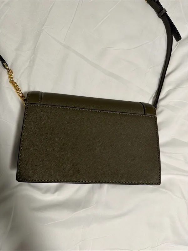 Michael Kors Olive Green Crossbody - Image 3