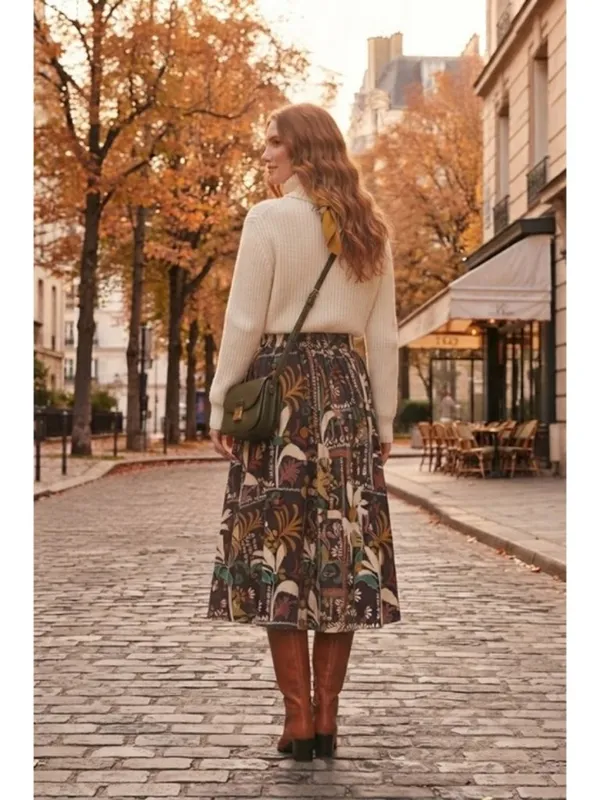 💕JASON WU💕 Printed Skirt ~ Block Moody Tropical Print Large L NWT - Image 2
