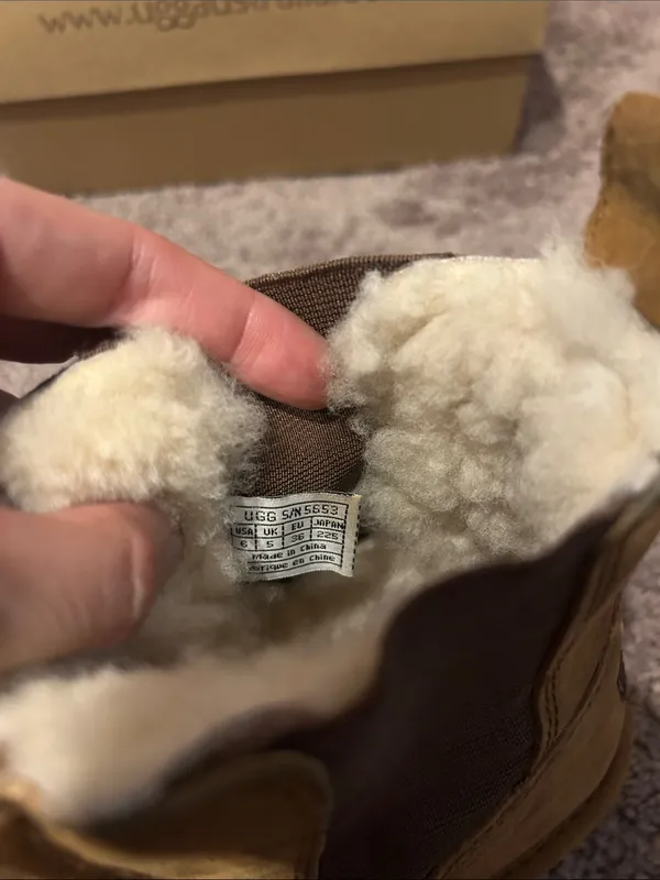 UGG mini bloke mid rise boots in chestnut tan - Image 7