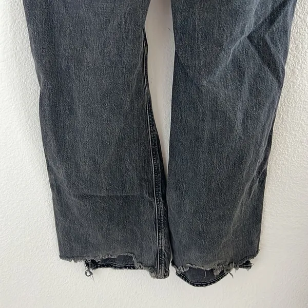 American Eagle 90s Bootcut Boot Cut Distressed Black Denim Jeans 4 - Image 7