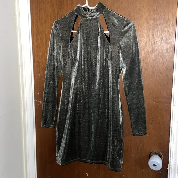 Revolve MISHA Tamika metallic mini dress - Image 6
