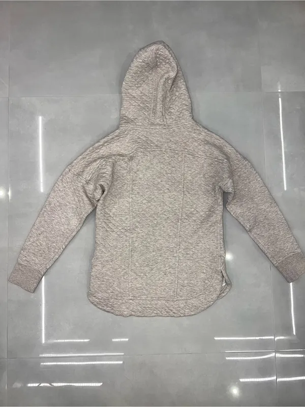 PATAGONIA Women's Cotton Quilt Hoodie Hethered Beige - Image 7