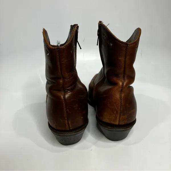 Laredo ankle‎ leather cowboy boots size 6 - Image 4