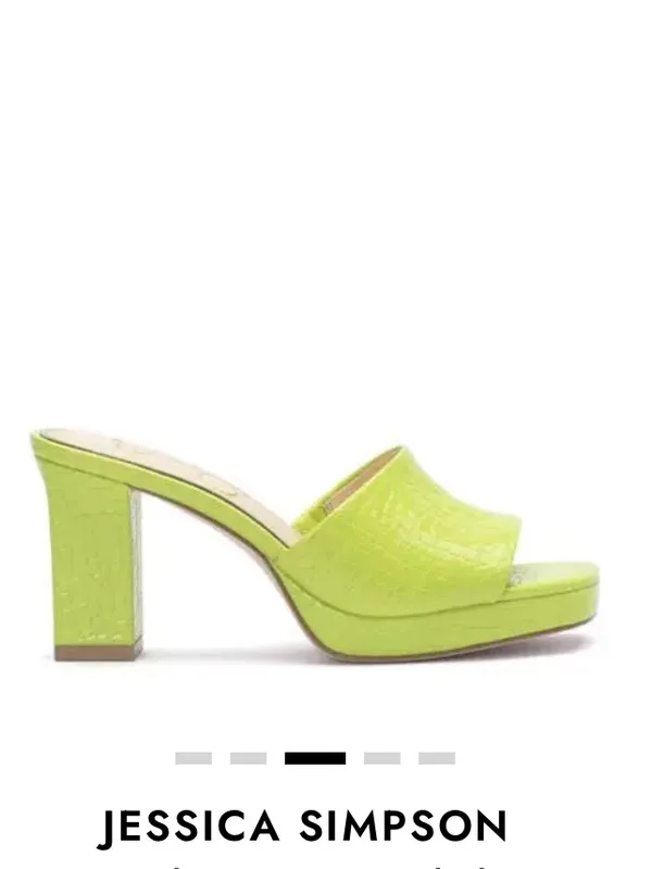 Jessica Simpson Women's Elyzza High Heel Slip On Platform Sandal - Image 2