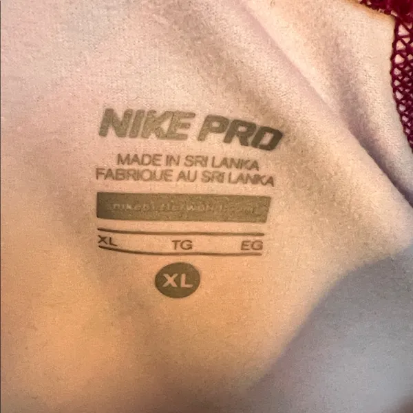 Nike Pro long sleeve purple and Pink 1/2 zip up Apparel with thumb holes - Image 2