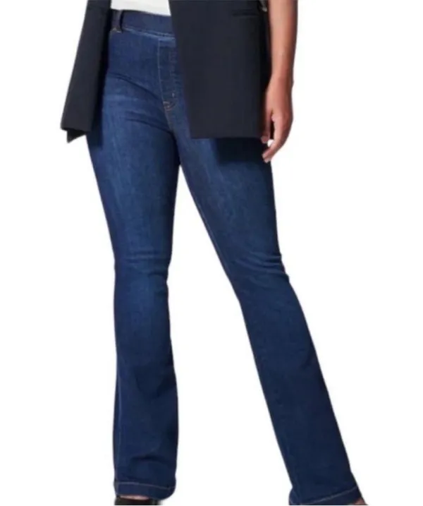 Womens SPANX Flare Jeans Midnight Shade - Image 2