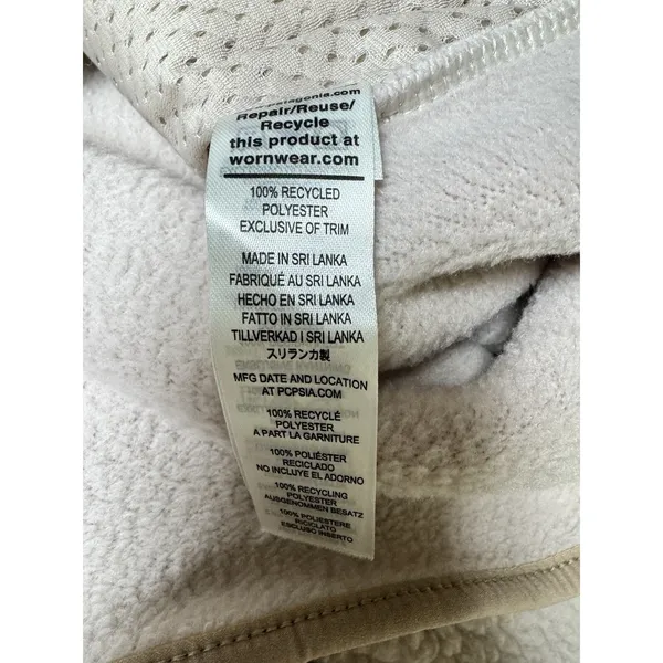 Patagonia Retro Pile Fleece Jacket Shroom Taupe Women's Size XL‎ - Image 11