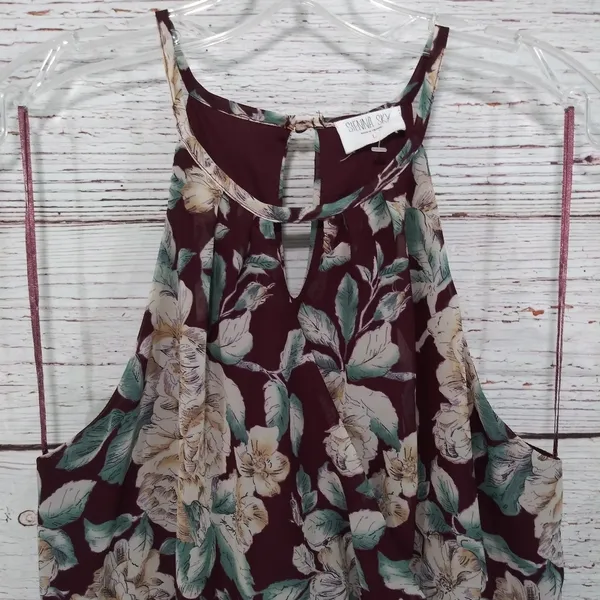 Sienna Sky Floral Midi Dress Sz L - Image 4