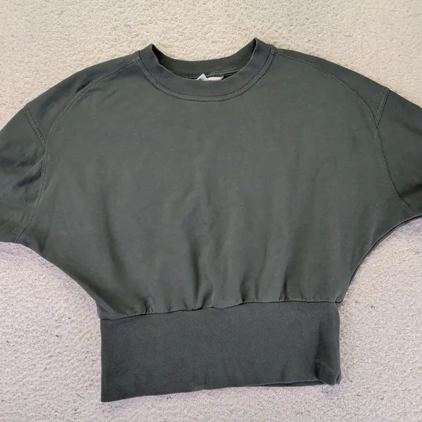 Athleta Retroplush Dolman Sweatshirt Dark Green SP23 531809‎ Womens Small - Image 7