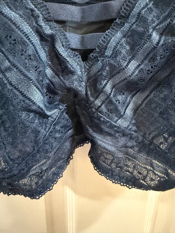 torrid Navy Lace Bralette with Strappy Front Detail - Image 2