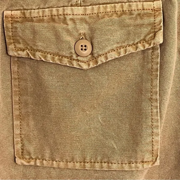 Aerie Women's‎ Cargo Jogger Pants Size XS Tan Beige Casual Drawstring Oversized - Image 11