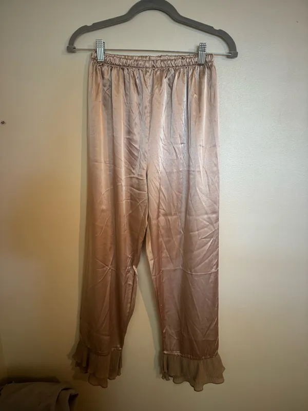 Gold Satin Pajama Set - Image 4