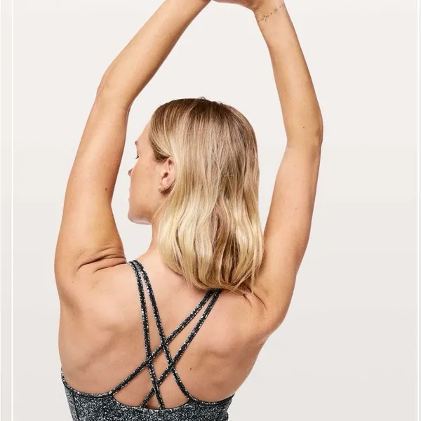 Lululemon Free To Be Nulu Black and White Tank Top in Diffuse Starlight Black - Image 4