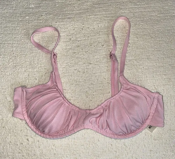 Ribbed Bikini Set Pink - Image 2