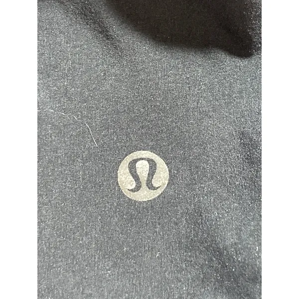 Lululemon Womens Black High Rise Elastic Waist Activewear Sweat Shorts Size 8 - Image 3