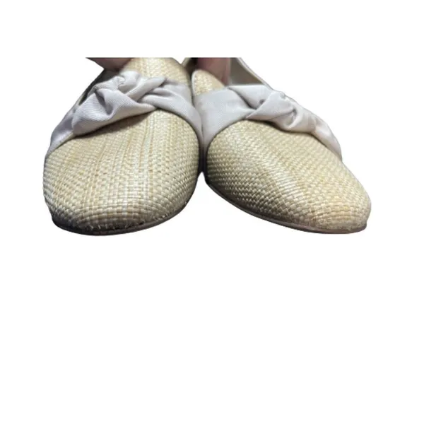 Violet & Red Woven Look Loafers Slip On Almond Toe Neutral Size 8.5 - Image 8