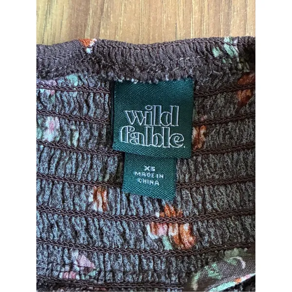 Wild Fable Floral Cami Mini Dress - Brown / Espresso Size XS - Image 5