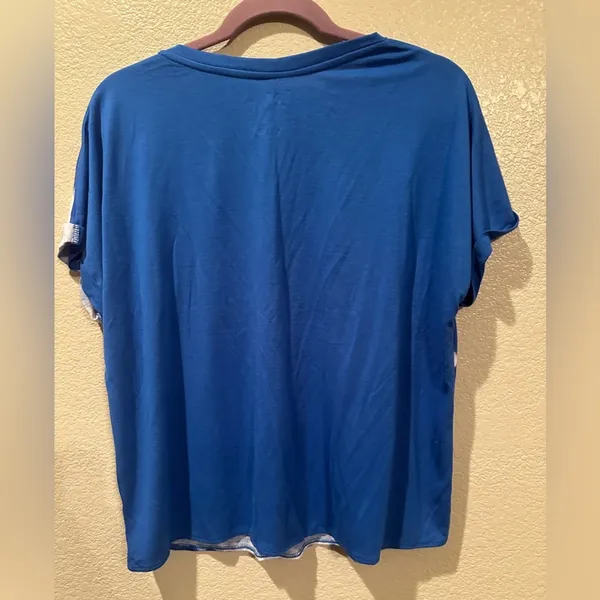 Disney Mickey Mouse Beach Bum Tie Dye Stripped Tee sz L - Image 3