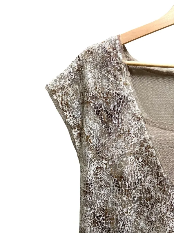 Free People Midnight Dreamer Metallic Sequin Tunic Silver Size XS Glam Wedding - Image 10