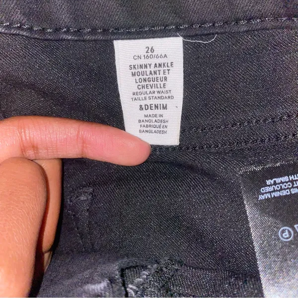 black denim skinny ankle jeans - Image 7