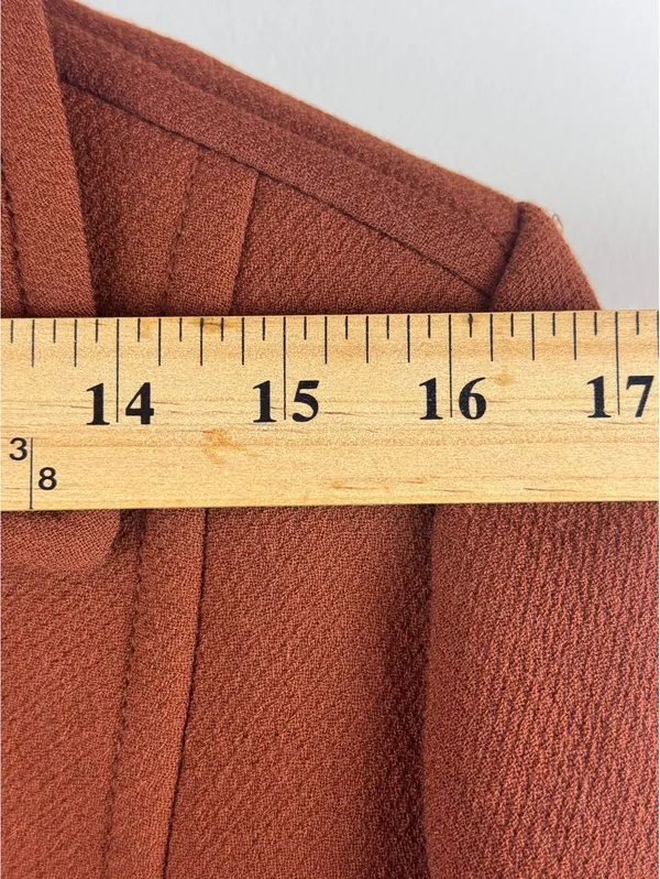 J.Crew Classic Lady Day Coat Dark Amber Italian Wool Thinsulate Size 14 - Image 13