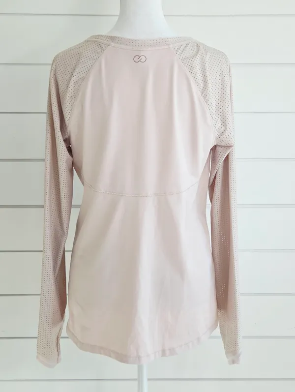 Calia Light Pink Long-Sleeve Performance Top Size S - Image 4