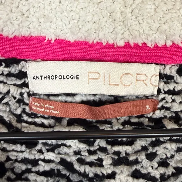 Pilcro Anthropologie Maia Cropped Quarter Zip Pullover Cozy Sherpa Size XL - Image 4