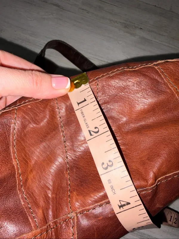Lucky Brand Distressed Brown Leather Shoulder Hobo Vintage - Image 13