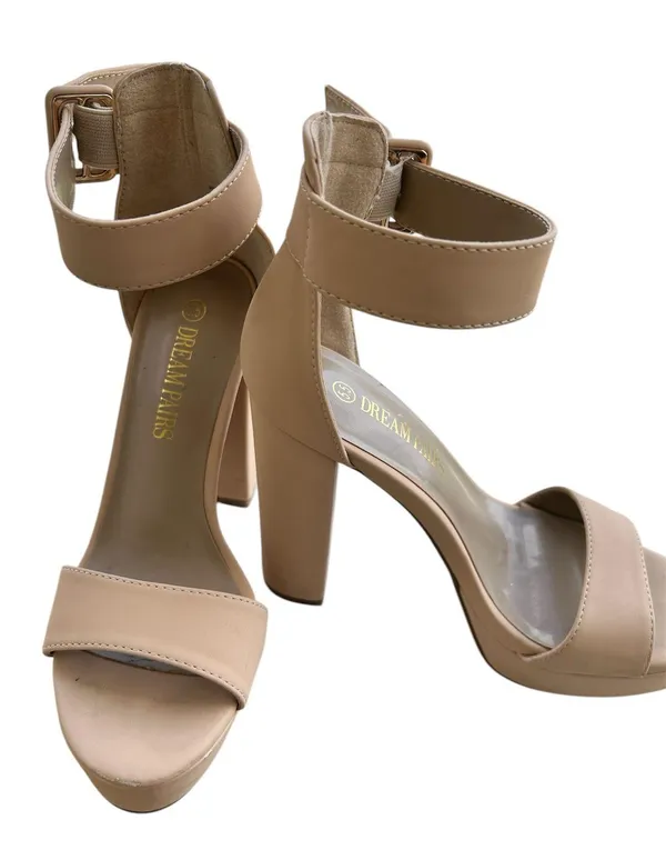 Dream Pairs Heels Chunky Platform Open Toe - Image 2
