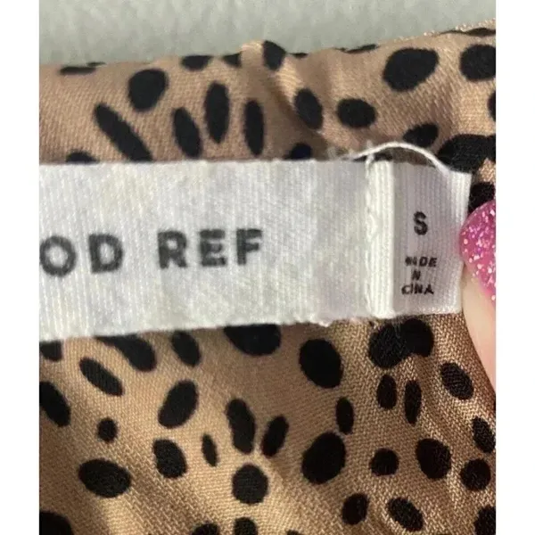 Mod Ref Cheetah Black & Brown Animal Print w/‎ lining A-line dress Size S Small - Image 3