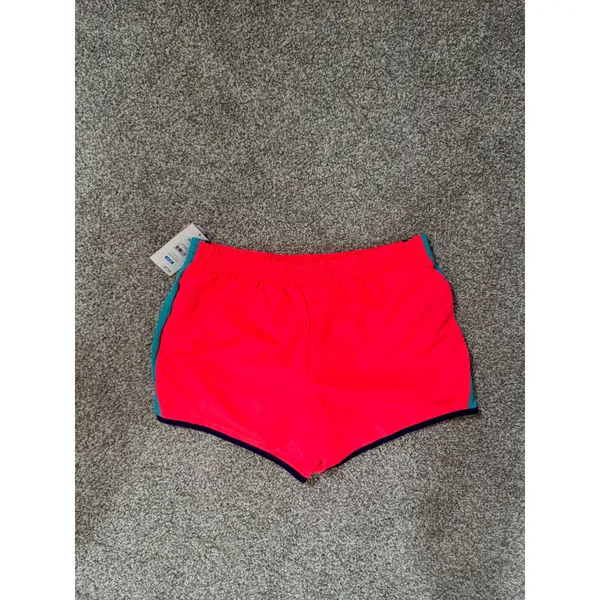 Danskin Now Womens Neon Pink Teal Running Shorts Size M 8-10 Performance Liner - Image 2
