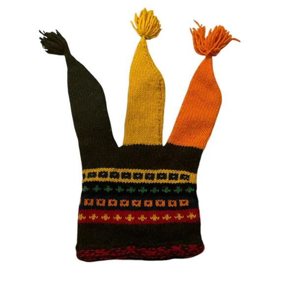 Court Jester Whimsical Ski Hat Three Points Winter Wool Unisex - Image 2
