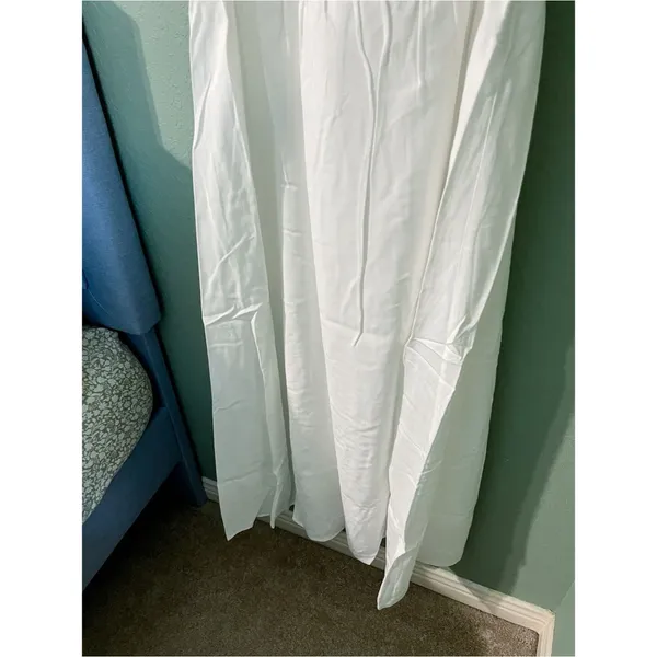 New O.P.T Soraya Ruching Drop Waist Romantic Honeymoon Bridal Resort Maxi Dress - Image 3