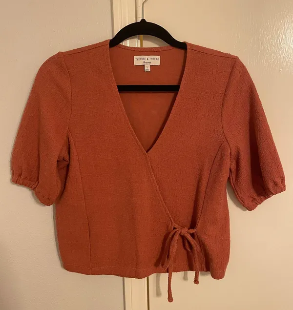 Madewell Texture & Thread Wrap Top - Image 3